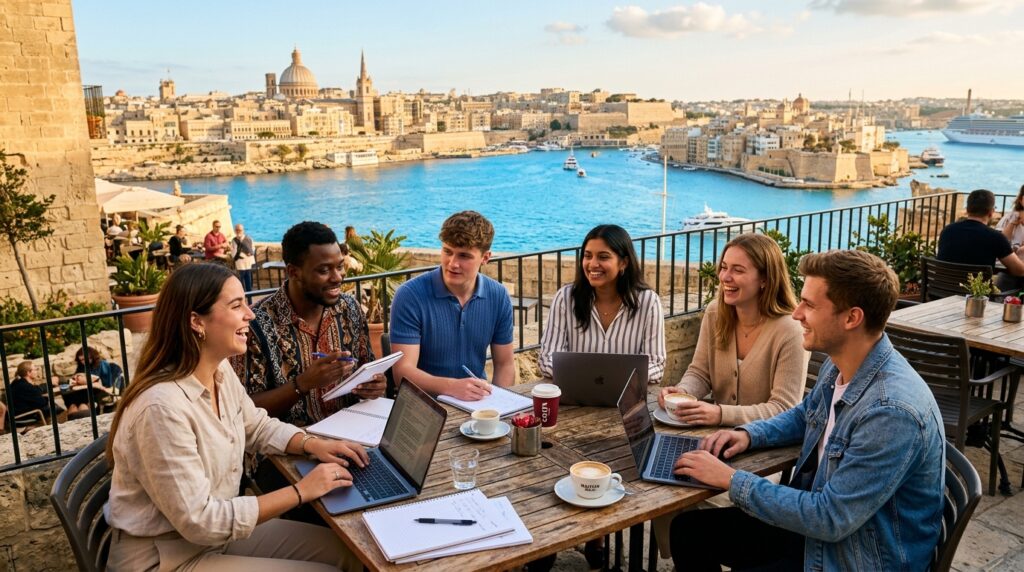 Travailler pendant ses études à Malte : Jobs étudiants, permis Jobsplus et budget pour les Algériens (2026/2027)